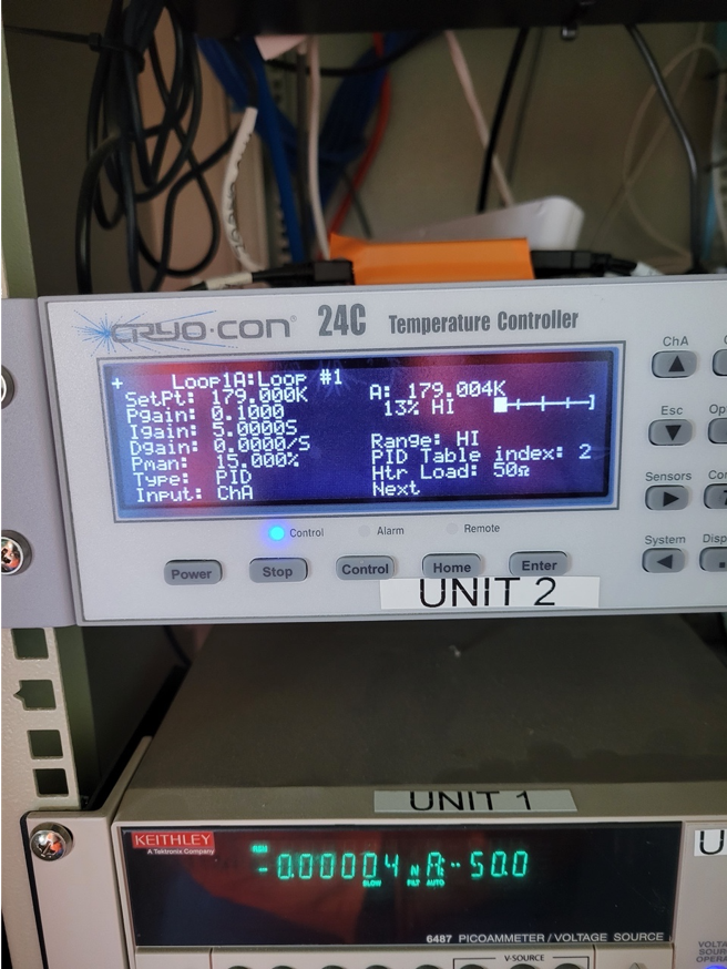 Cryogenic settings for loop 1