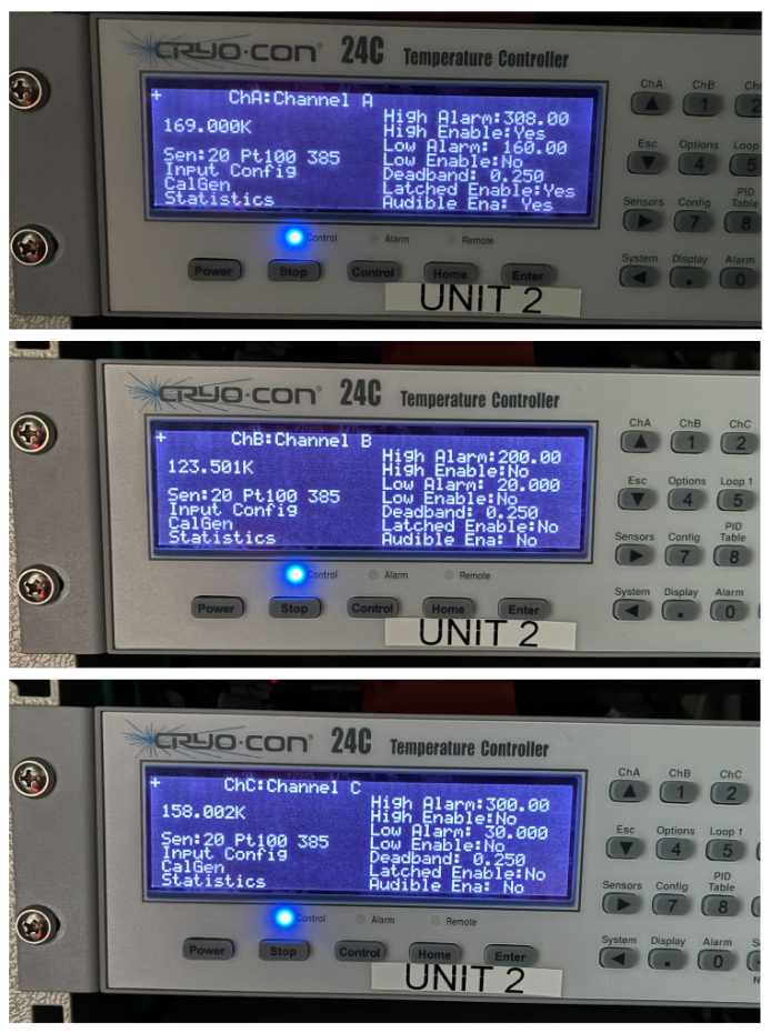 Cryogen settings
